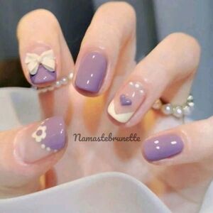 2/$16 3D Pearls, Hearts, & Bows Press on Nails